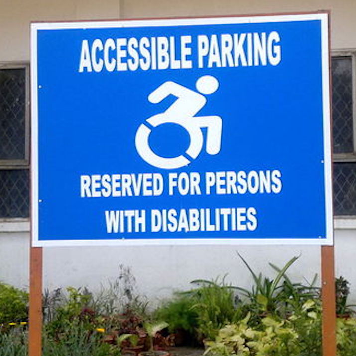 A sign at a hospital in Delhi, India, was sent to us early in the project by a doctor and self-advocate named Satendra Singh. Disability advocacy means very different things in different locales; we’re glad the icon is one way that like-minded activists can find one another.
